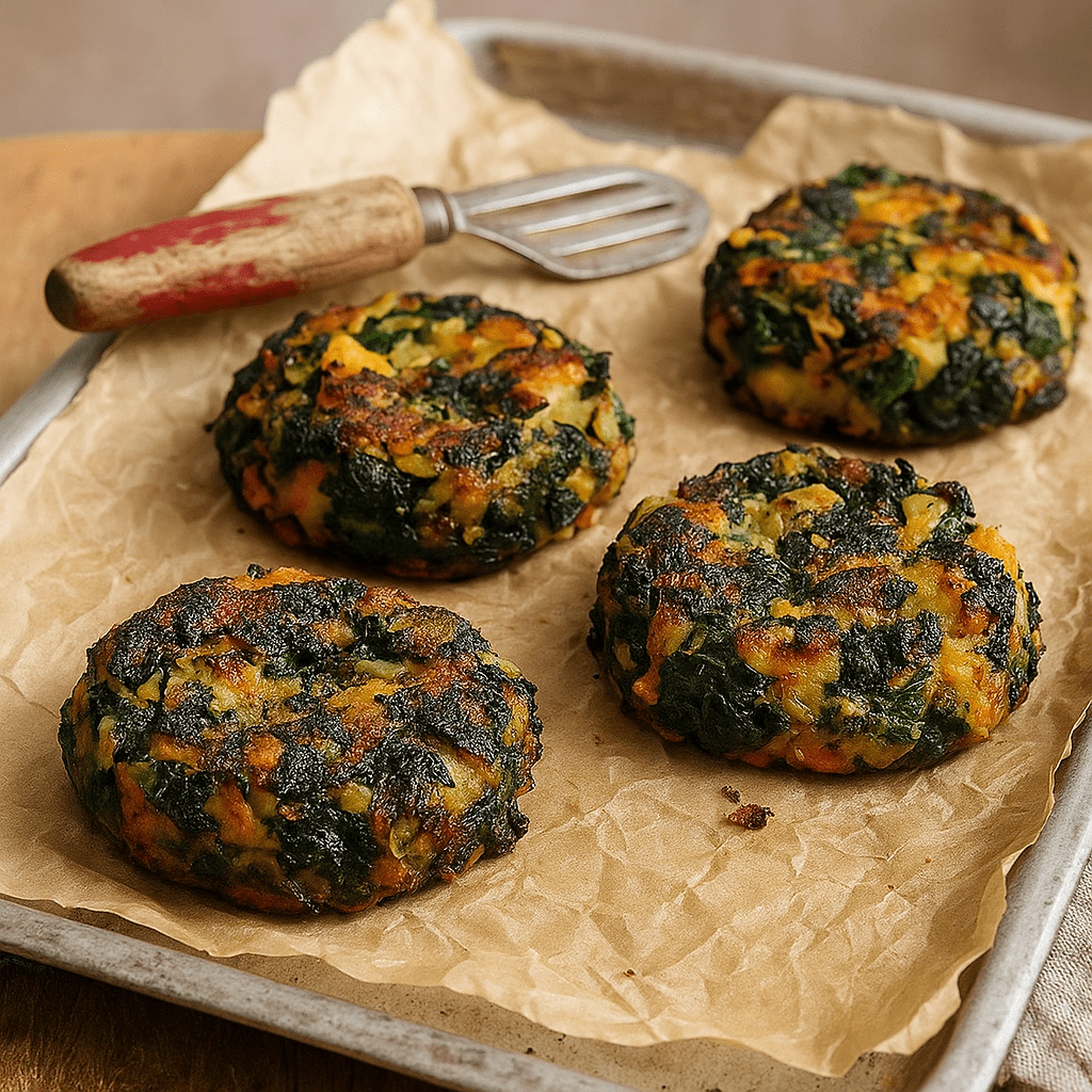 Cooked potatoes and vegetables being mashed and mixed together in a bowl.