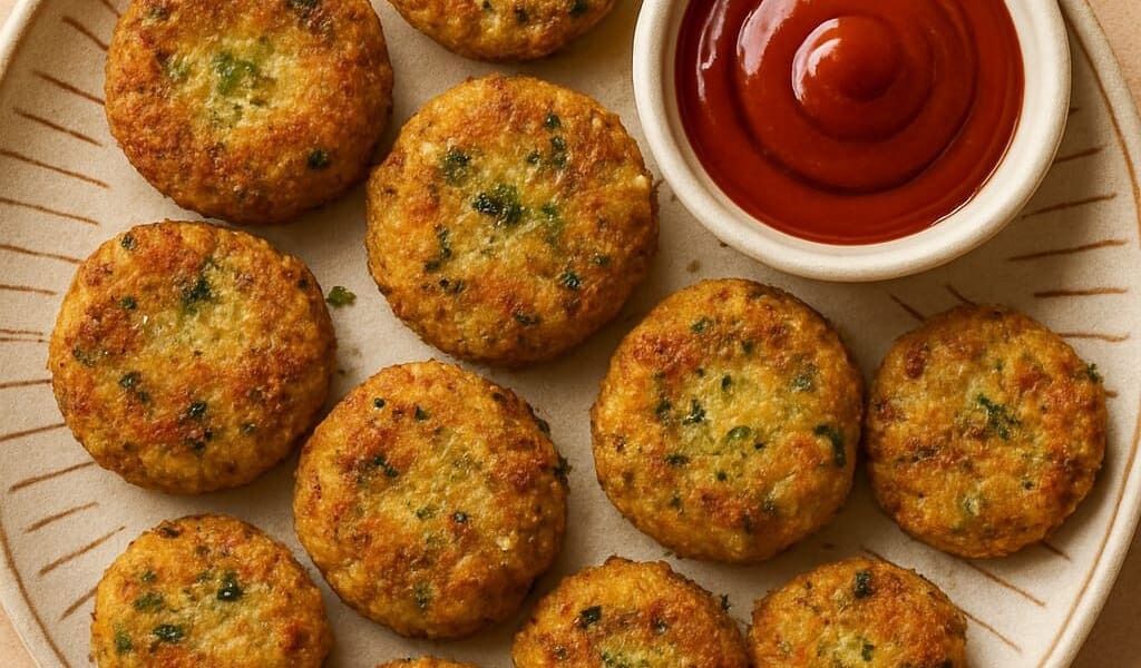 Chopped potatoes, cabbage, and leftover vegetables arranged on a kitchen counter for Bubble and Squeak.