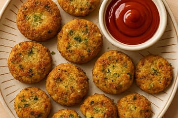 Chopped potatoes, cabbage, and leftover vegetables arranged on a kitchen counter for Bubble and Squeak.
